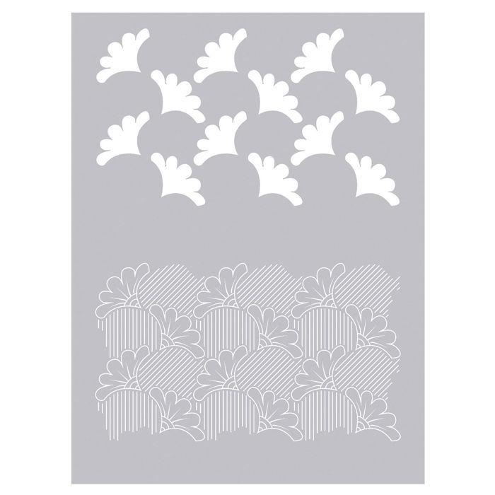 Pochoir pâte polymère Wax 15,3 x 11,4 cm