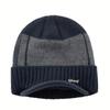 Ear Protection Knit Baseball Cap Thickened Plush Winter Warm Hat New Dad Hat  for Men Women