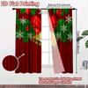 2pcs, 2D FLAT PRINTING Curtains (Without Rod) Festive Window Scene Festival Creative Curtains Versatile Polyester Curtains