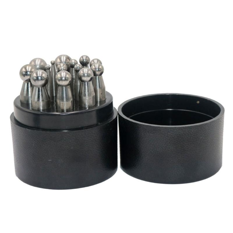 Портативный набор стальных пробойников 15/17 шт. Аксессуары для изготовления ювелирных изделий С коробкой для хранения