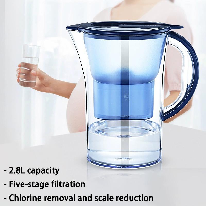 Бытовой кувшин-фильтр для воды Удаляет накипь и хлор Большая емкость Стерилизует и уменьшает содержание хлора