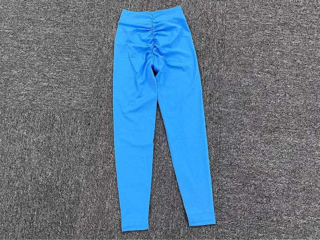 Chic V-Back Butt-Lifting Sports Leggings: Seamless Peach-Enhancing Yoga Pants