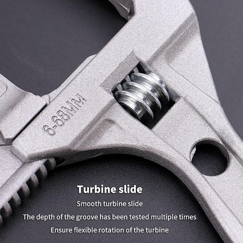 1 шт., большой открывающийся алюминиевый сплав, короткая ручка, разводной ключ, многофункциональный ключ для нагрева воды в ванной комнате