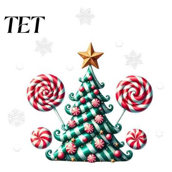 Snowflake Polka Dot Glass Clings Candy Christmas Tree Window Static Sticker, Waterproof PVC Removable Easy Peel And Stick Wall Mural Clings,