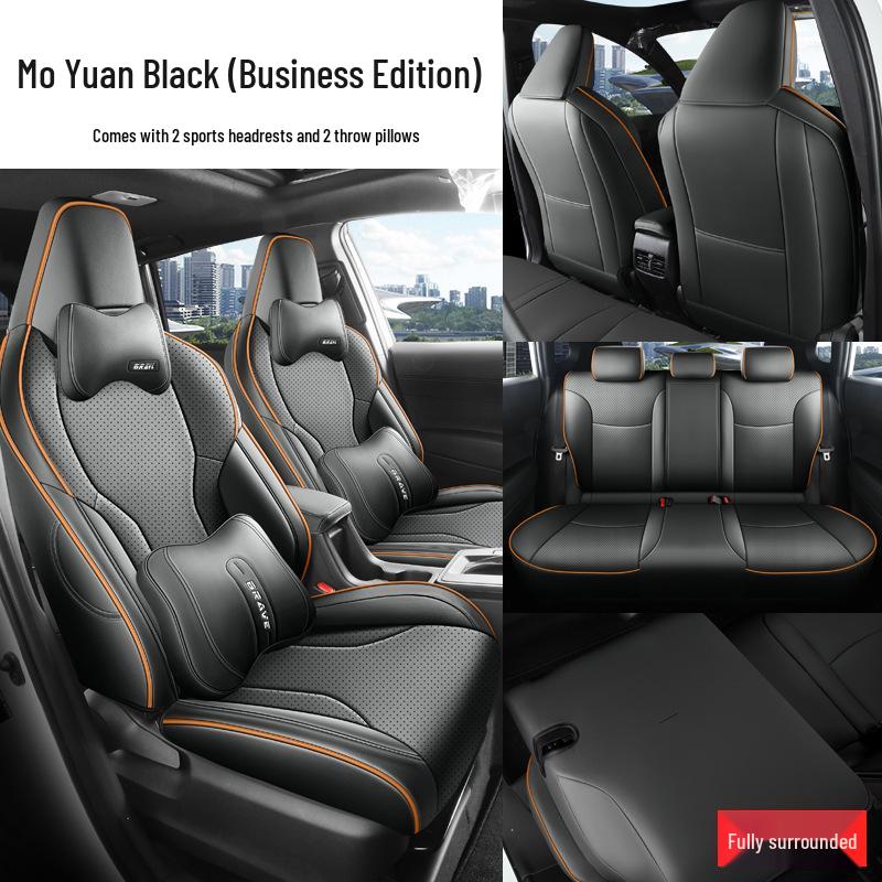 Чехлы на сиденья Toyota Corolla Ruifang: Универсальная, для круглогодичного использования, подходит для 26 моделей, полностью закрытый салон, чехлы на сиденья и коврик.