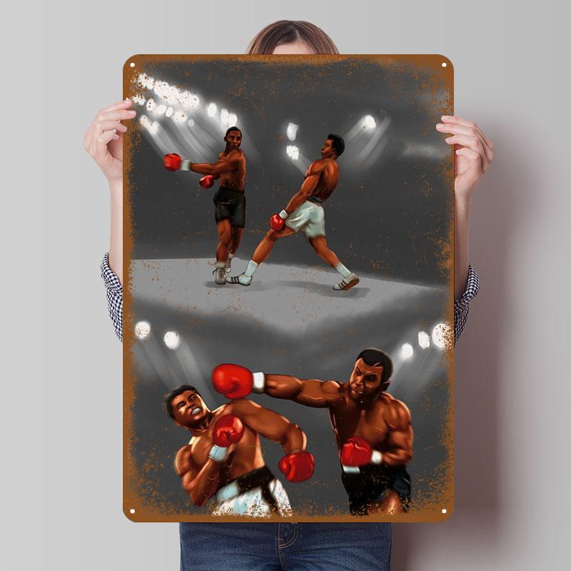 Muhammad Ali Metal Signs Sport Poster Coffee Bar Accessories Custom Tinplate Sign for Wall Art Decoration Decor for Room Retro