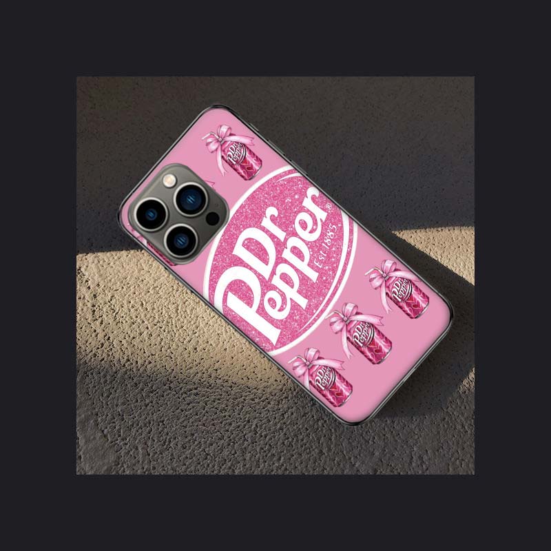Чехол для телефона Вишневый D-Dr-P-Pepper Напиток Для Apple Iphone 16 15 Plus 13 12 Mini 16E 11 14 Pro Max X XS XR 8 7 SE 2020 Чехол-Ракушка C