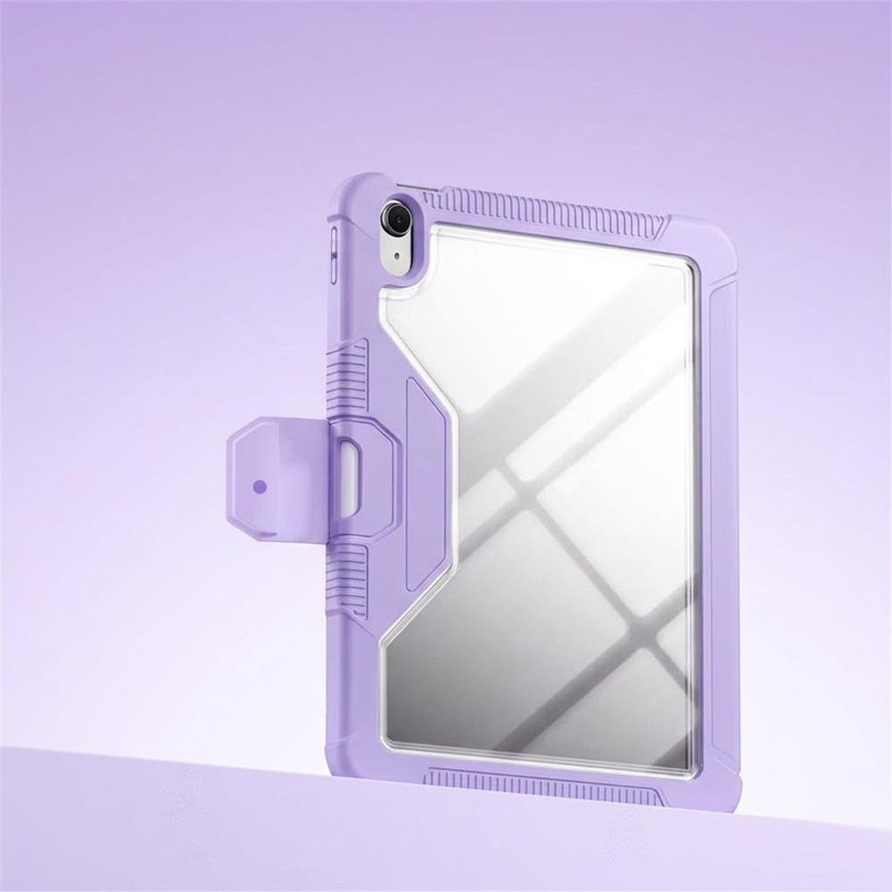 Case for iPad 11" 2025 A16 (11th gen.) / iPad 10.9" 2022 (10th gen.) with flap and stylus holder, purple