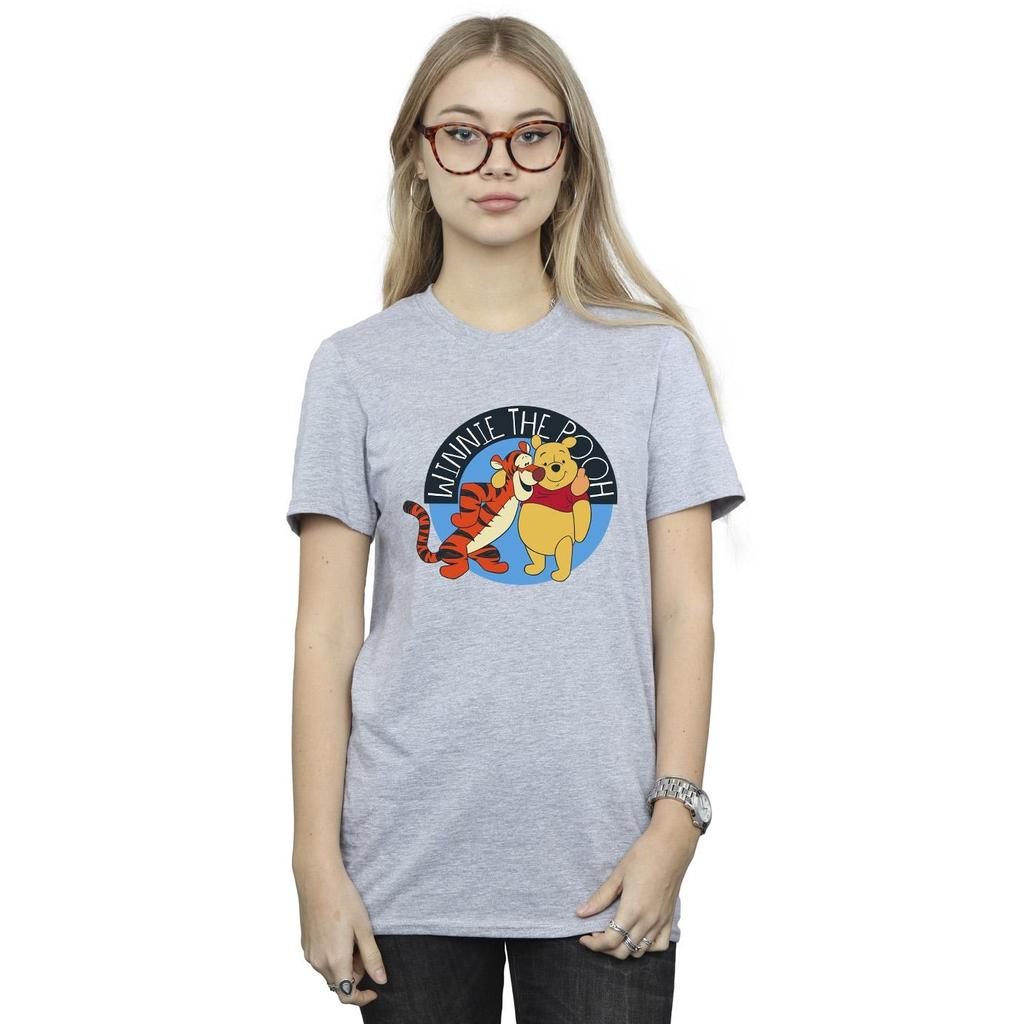 Disney Womens/Ladies Winnie The Pooh With Tigger Cotton Boyfriend T-Shirt