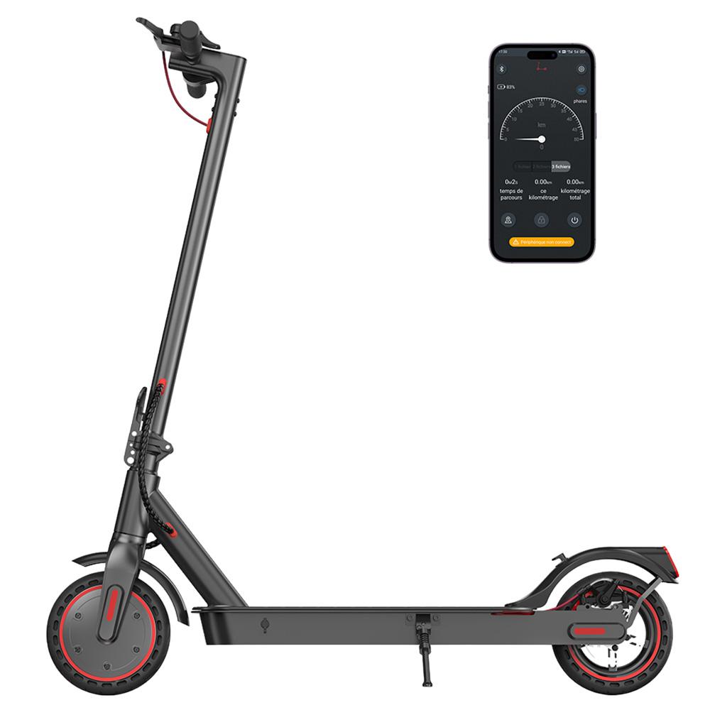 IScooter i9 электрический самокат 8,5-дюймовые шины с сотами, двигатель 350 Вт, аккумулятор 7,5 А·ч, максимальная скорость 30 км/ч, черный