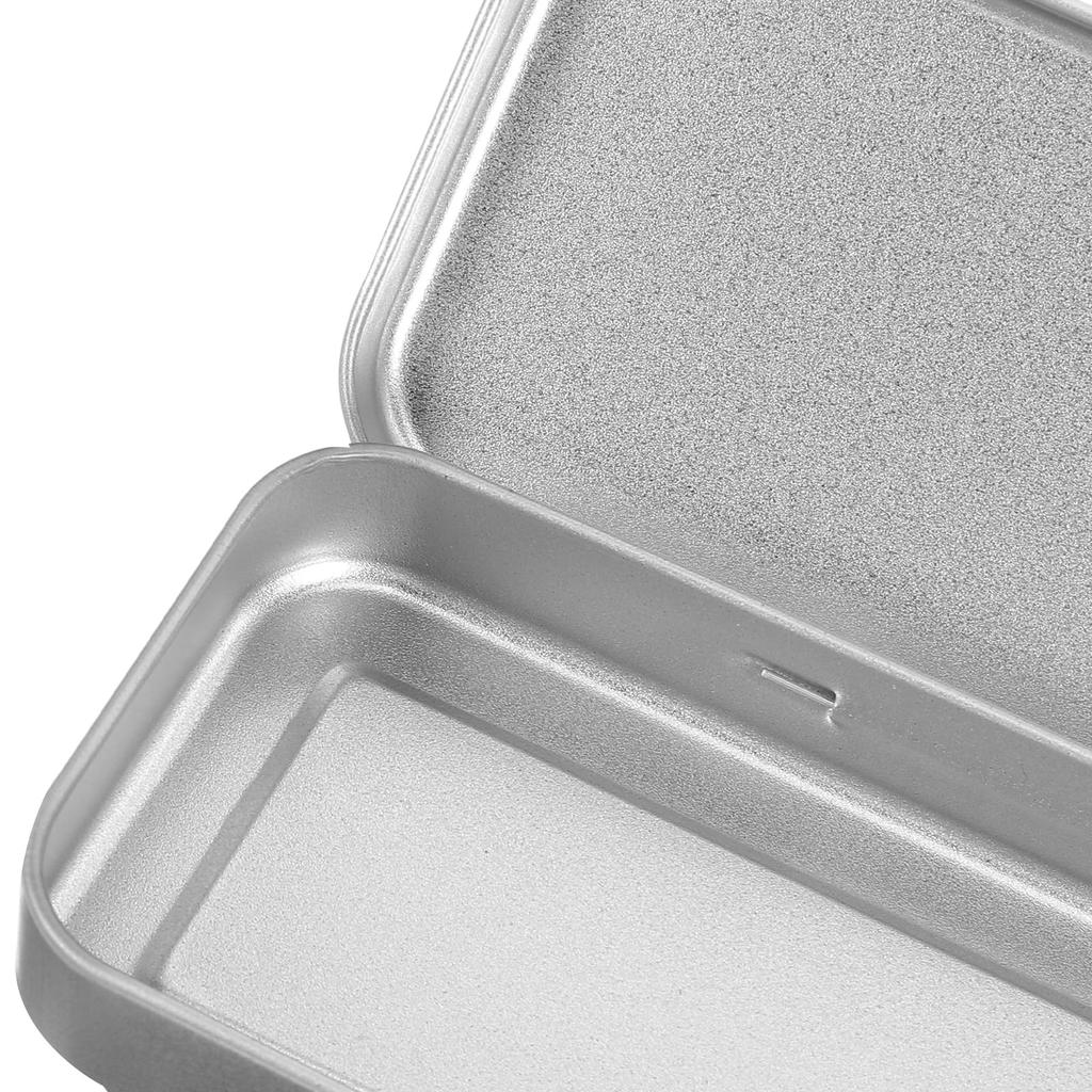 EXCEART Жестяная пенал-коробка, Прямоугольная однослойная металлическая пенал-коробка из жести, Простой дизайн для студентов, Хранение канцелярских принадлежностей, 8,07" x 2,36" x 0,79"