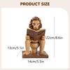 Nordic Design Reading Lion Figurine Art Sculpture Table Centerpiece Statue Ornament for Entryway
