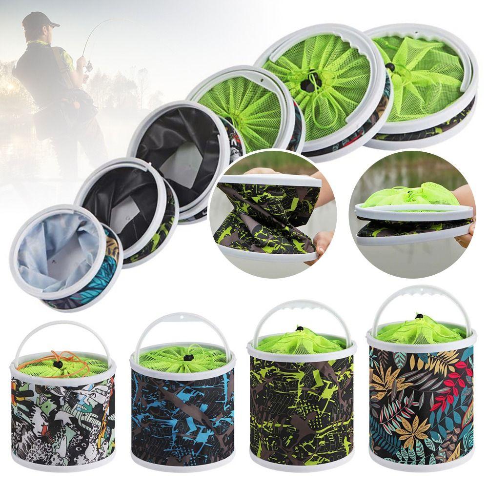1Pcs Thickened Folding Fishing Bucket Outdoor Water Collection Portable Water Bag
