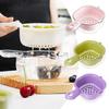 Fruit Strainers, Berry Strainers, Two-Layer Draining Basket For The Kitchen With Handle, Removable Strainer Draining Basket