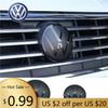 For VW Volkswagen Jetta MK5 Golf ACC Compatible Gloss Black Front&Rear Logo Covers for VW Golf MK6 / 7 / 7.5 / 8 | Flat Emblem O