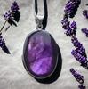 Кулон: Аметист и серебро 925 пробы — идея подарка для женщин