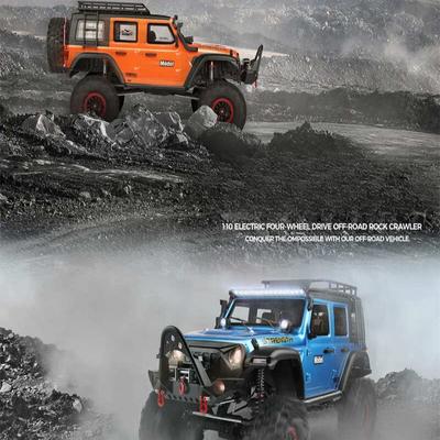 Новый Электрик 1:10 больших радиоуправляемых машинок 2.4G LED Light 4WD внедорожник модель дистанционного управления внедорожник механический грузовик скалолазный автомобиль мальчики подарок детская игрушка