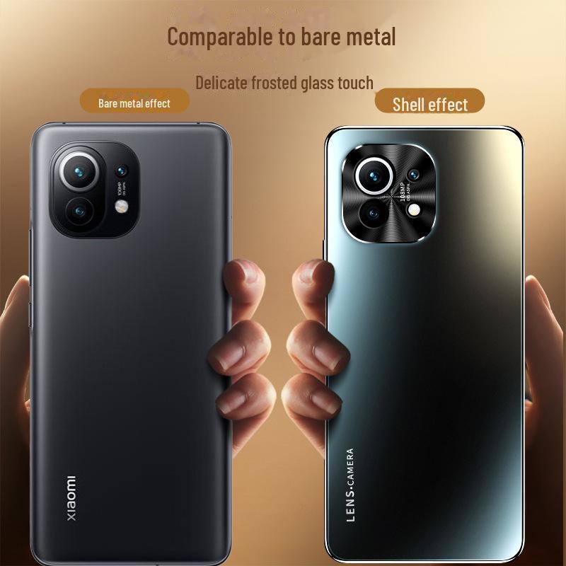 Матовый металлический чехол для объектива Xiaomi 11 — подходит для Xiaomi 14 Pro/12X/11, высококачественный гальванизированный защитный чехол
