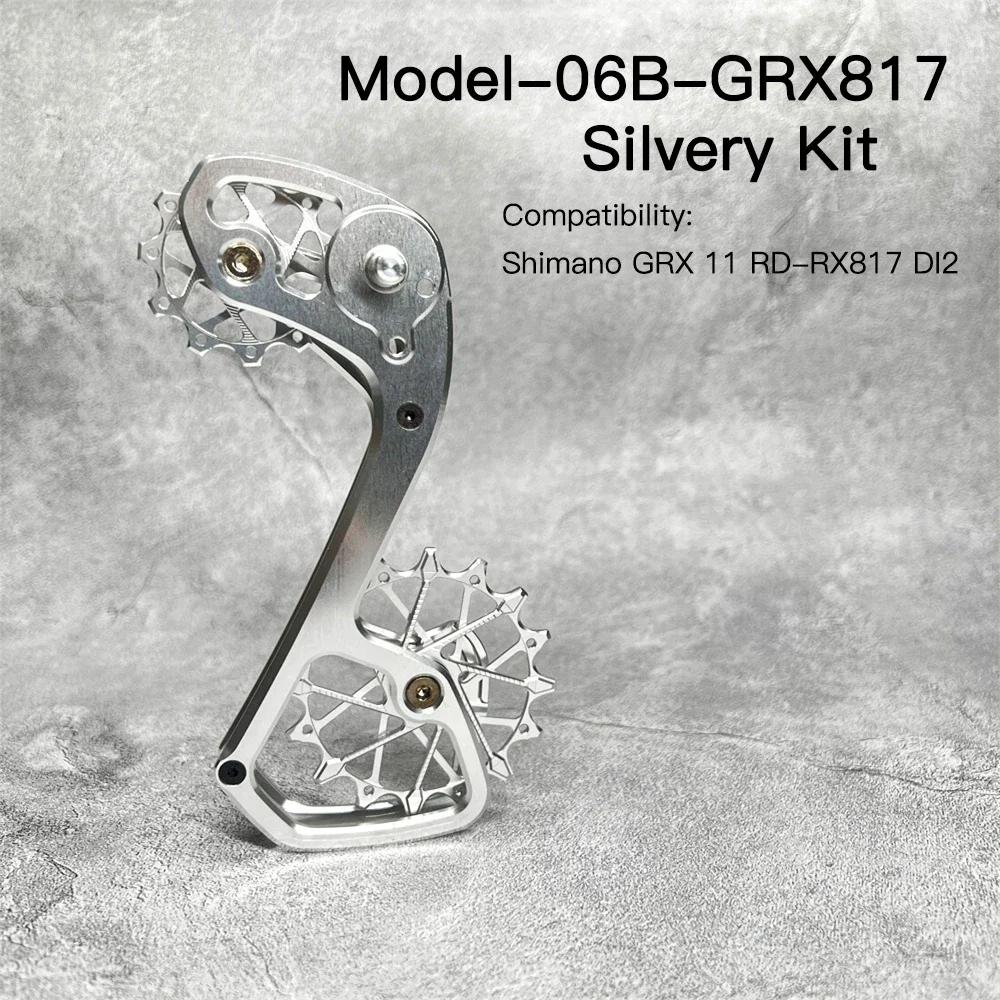 Gravel Rear Derailleur Cage Pulley Wheels for Gravel Derailleur Oversized Bearing For Shimano GRX 11-speed RD-RX812 RX817 Di2