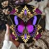 Винтажное металлическое настенное искусство в виде бабочки, круглое, для декора сада на открытом воздухе, идеальный подарок