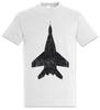 Jet III Silhouette T-Shirt Airforce Fighter Pilot Jet Combat Aircraft Bomber