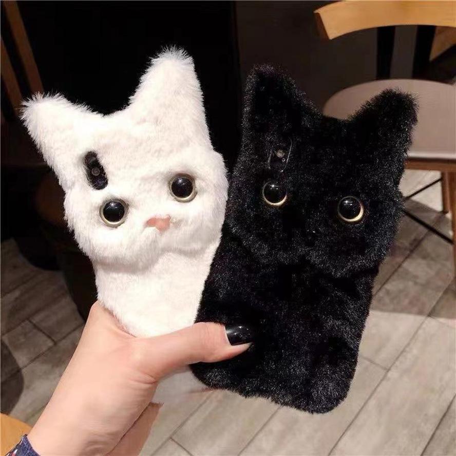 3D Cartoon TPU Silicone Cute Cat Ears Phone Case Iphone 17 16 15 14 13 12 11 Pro Max X Xr Xs Max 6/7/8 Plus  Cover