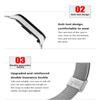 For Xiaomi Mi Band 3 4 5 6 Metal Strap Wristband Stainless Steel Buckle Replacement Strap