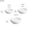 Pure White High Legged Ceramic Dining Plate Dessert Plate Sushi Salmon Plate Restaurant Molecular Cooking Creative Tableware