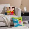 Cartoon HHeidi Girl of the Alps Cushion Cover Pillowcase Short Plush Invisible zipper Room Sofa Cushion Cover