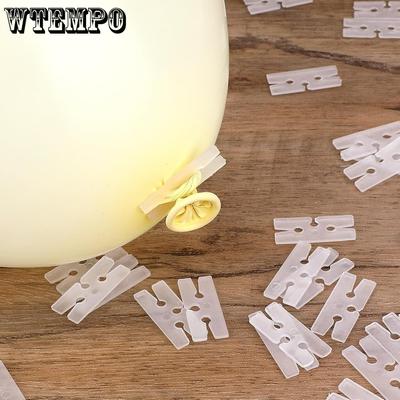600 шт. Пластиковые зажимы для воздушных шаров, стяжки для герметизации, зажимы для воздушных шаров в форме буквы H, инструмент для свадебной вечеринки, Рождества, дня рождения, украшения