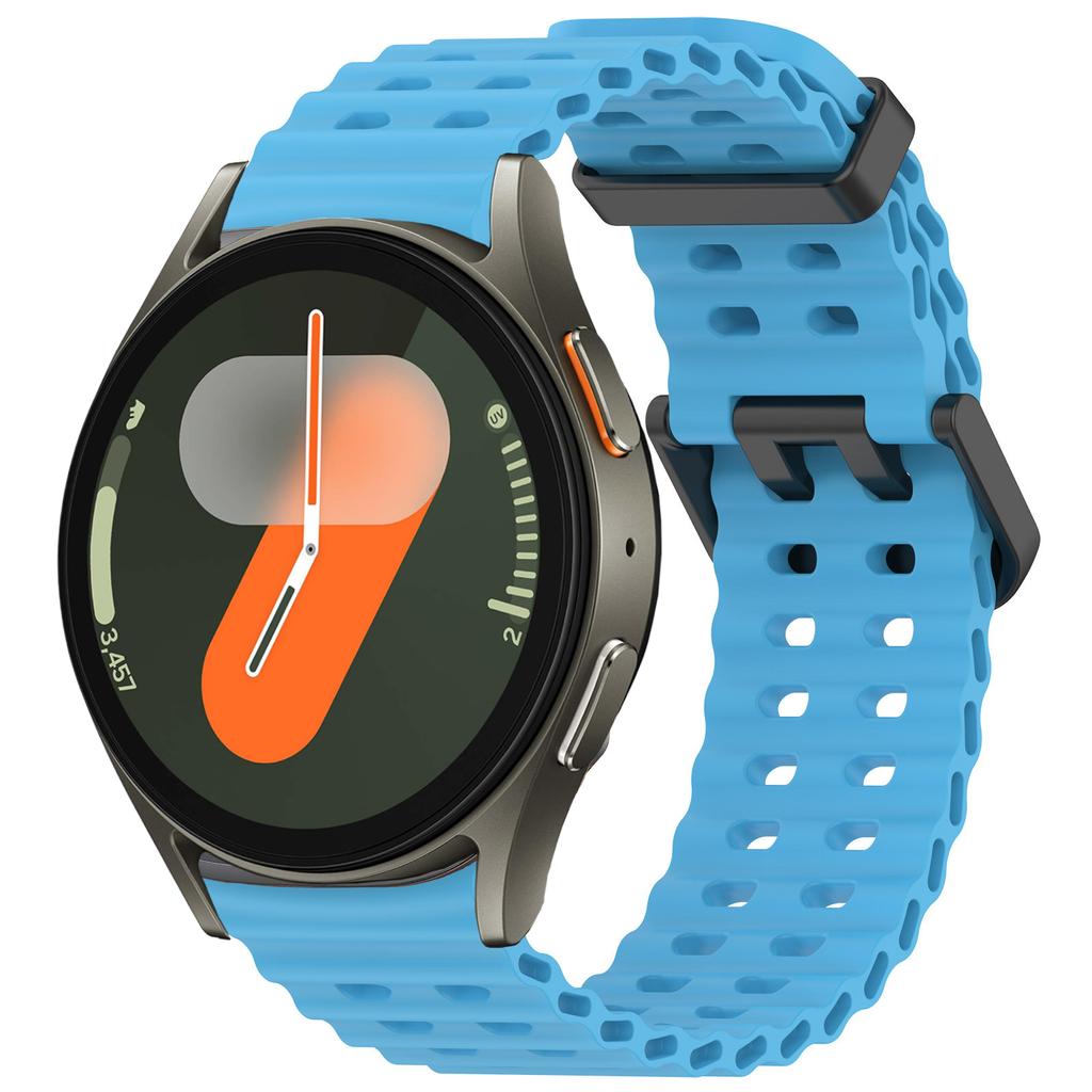Морской ремешок для Samsung Galaxy Watch 7 FE 5 6 4 Classic 5 pro 40 44 мм Без зазоров Силиконовый браслет correa Galaxy Watch6 watch4 Ремешок