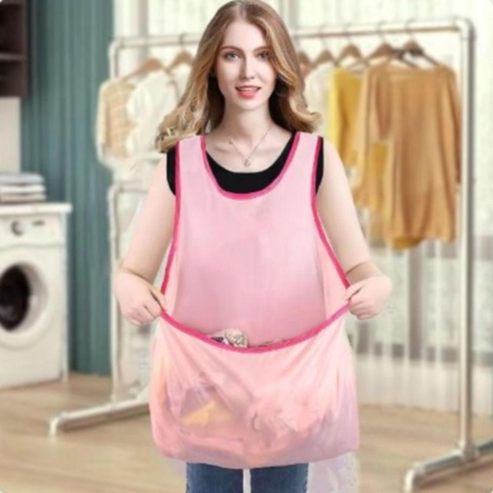 С карманом Садовый фартук Водонепроницаемый Кухонный фартук Портативный Фартук для сушки одежды Для женщин