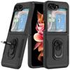 Case - BOOLING - for Samsung Galaxy Z Flip 5/6 - Rigid Protection - Metal Stand - Anti-slip