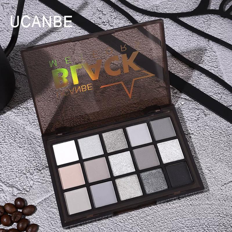 Ucanbe Dark Black Fashion Makeup Eye Shadow Plate