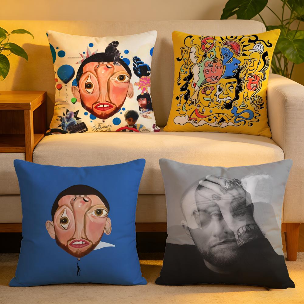 Cushion Cover Linen SkinFriendly Soft Decorative Case For Sofa Home Decor Singer Hot MMac Miller Pillow cover