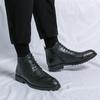 Модная кожаная обувь для мужчин Натуральная кожа Ботинки больших размеров Высококачественные дизайнерские формальные ботинки Повседневные ботинки Модный бизнес
