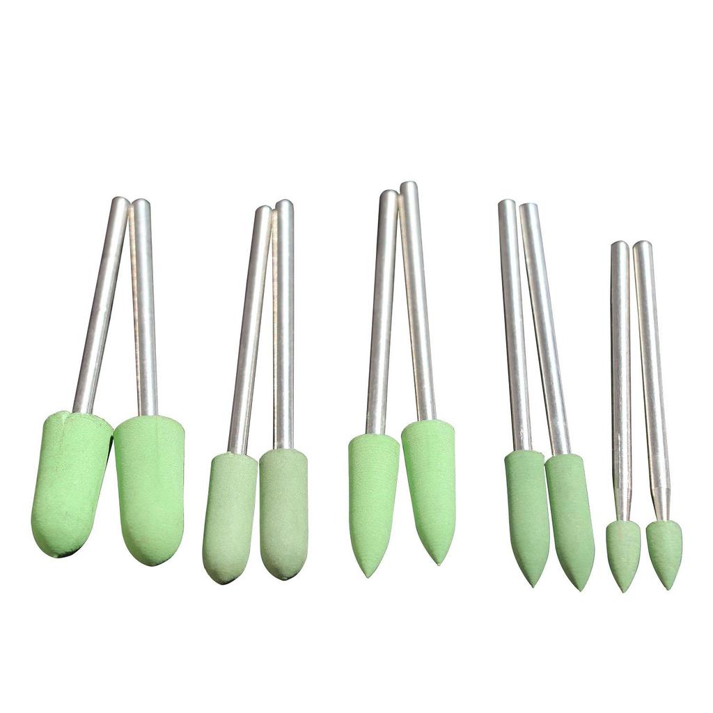 Полировальные насадки, шлифовальные полировальные шлифовальные круги, шлифовальные инструменты из кунжутной резины для вращающегося инструмента Dremel, набор аксессуаров, хвостовик 2,35 мм