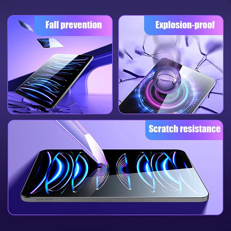 Tempered Glass Films for iPad 10th 9th 8th 7th 6th 5th 4th 3th 2th gen Full Screen Protector for IPad Pro 12.9 11 10.5 10.2 9.7