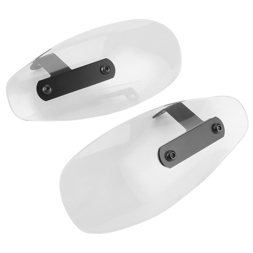 10mm Universal Motorcycle Handguard Acrylic Motorbike Handlebar Wind Shield Fit for YamahaTransparent