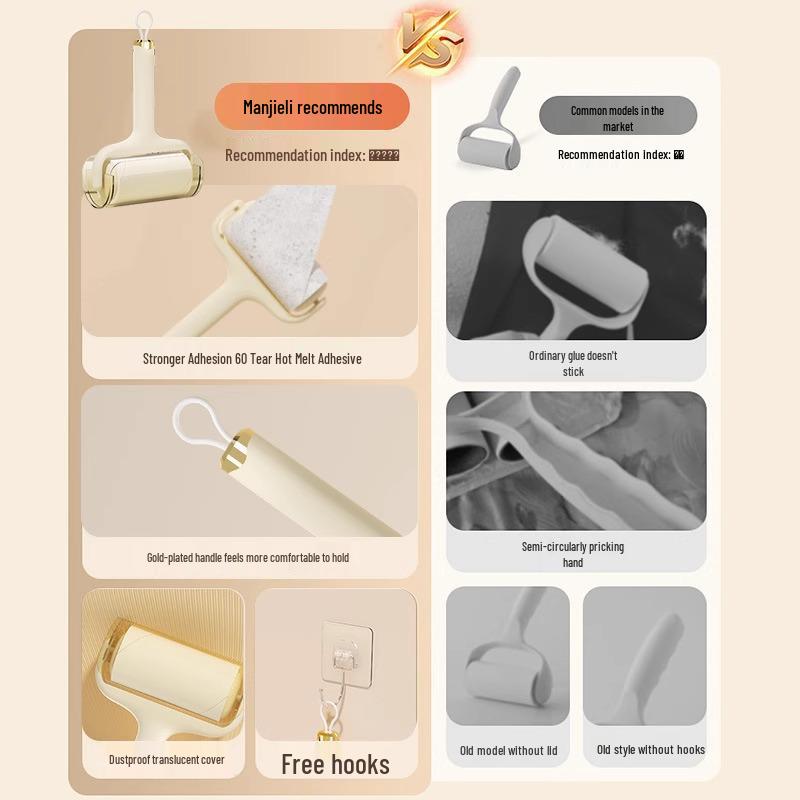 Щетка-ролик для удаления шерсти кошек и ворса со сменным барабаном для одежды и уборки дома