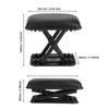Adjustable Height Car Armrest Pad Universal Fit Anti-Fatigue Design Armrest Cushion Ergonomic Design Left Hand Position