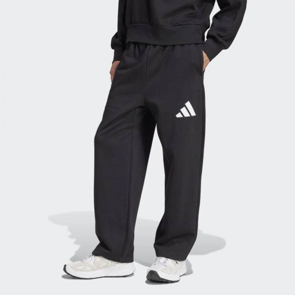 Adidas Comfortable Essential Wide Leg 3 Bar Logo Pants