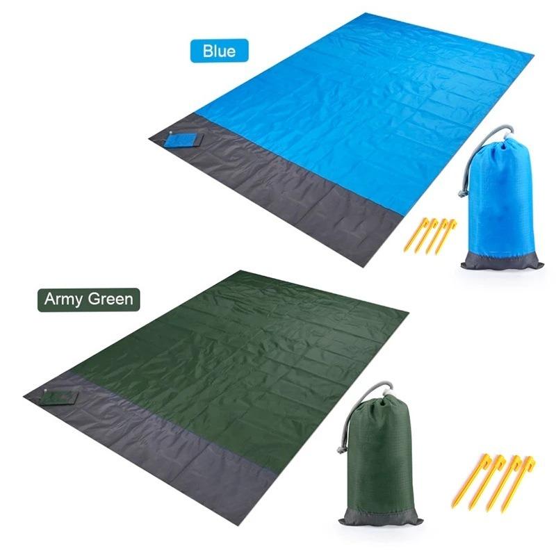 Portable Beach Mat Outdoor Camping Waterproof Beach Mat Folding Raincoat Picnic Mat Beach Mat