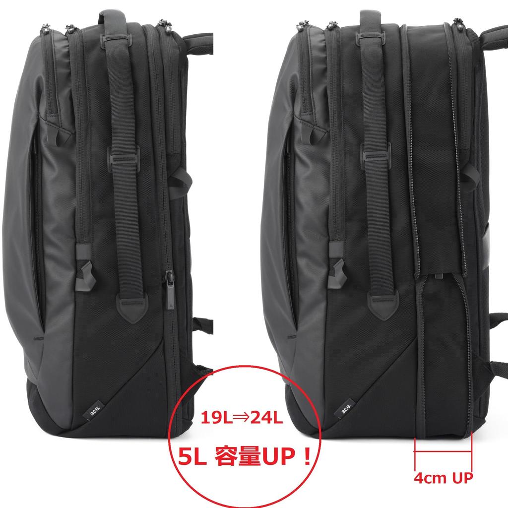 Деловой рюкзак для формата А4, совместимый с дюймовым 2-дюймовым воздухом, емкостью 19 л, с отражателем, рюкзак 68322, цвет сине-серый, высота 46 см, ширина 28 см, глубина 16 см [Ace Gene]