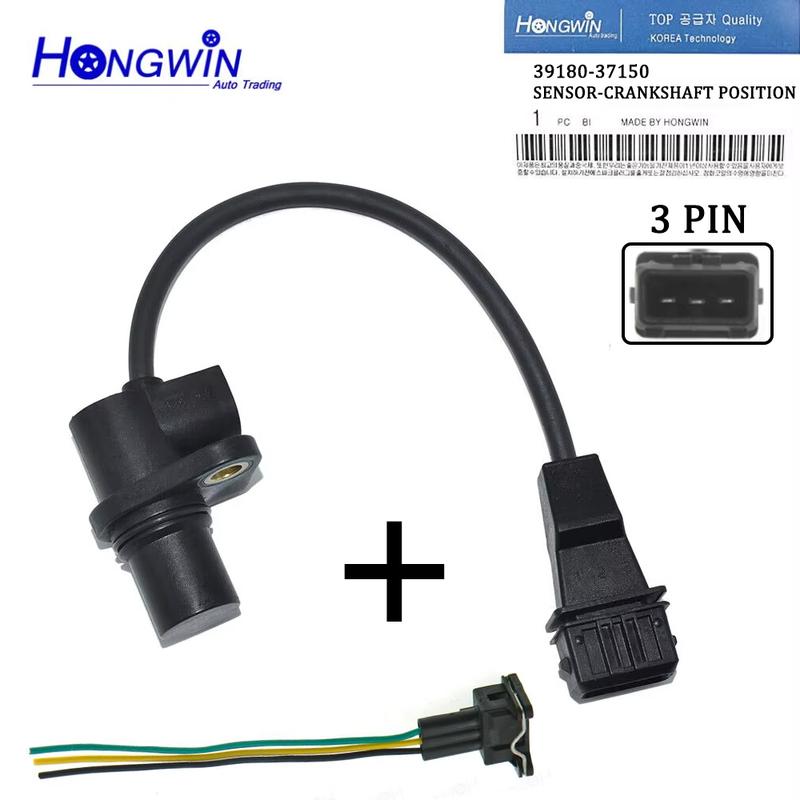 Genuine No.:39180 37150 Crankshaft Position Sensor Fits Hyundai Tucson Sonata Kia Optima SPORTAGE 2.5L 2.7L ,3918037150