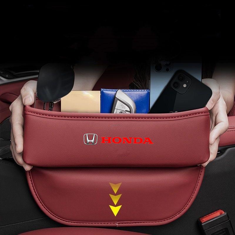 Для Honda Civic Accord CRV HRV Fit Jazz City Odyssey Автомобильный Прошитый Кожаный Ящик для Хранения в Щели Сиденья Автоаксессуары