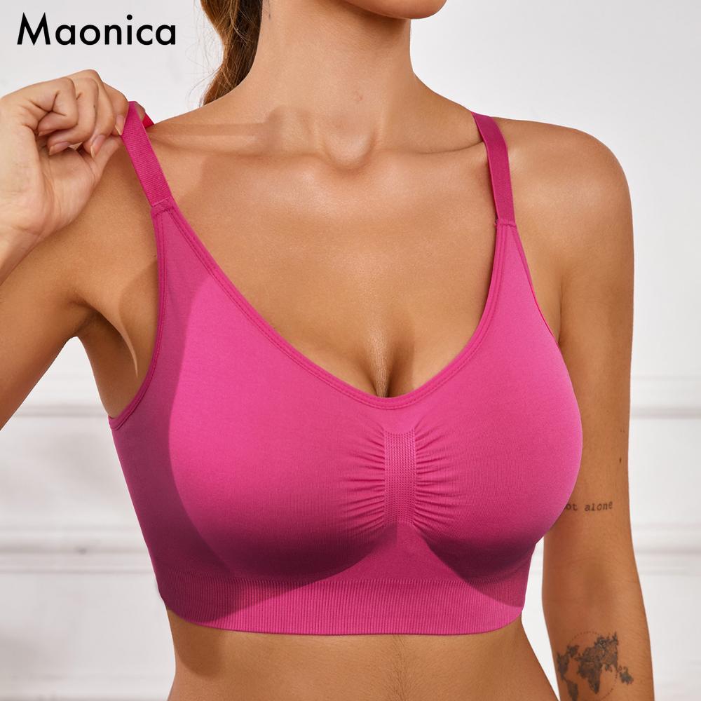 Европейский размер CDE чашка новый бесшовный спортивный бюстгальтер майка для йоги жилет удобный топ нижнее белье M-2XL Plus