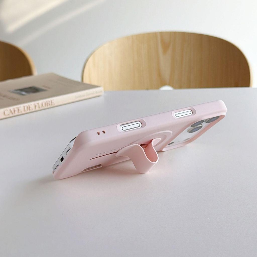 Apple 17 Pro Max Matte Magnetic Case with Invisible Stand and Card Holder for iPhone 16/15/14