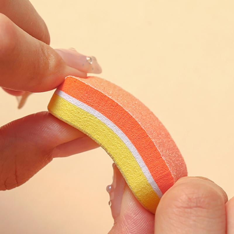 10Pcs Professional Mini Sponge Nail Art Buffer Sandpaper Manicure Sanding Polishing Nails File Grinding Equipment Tool
