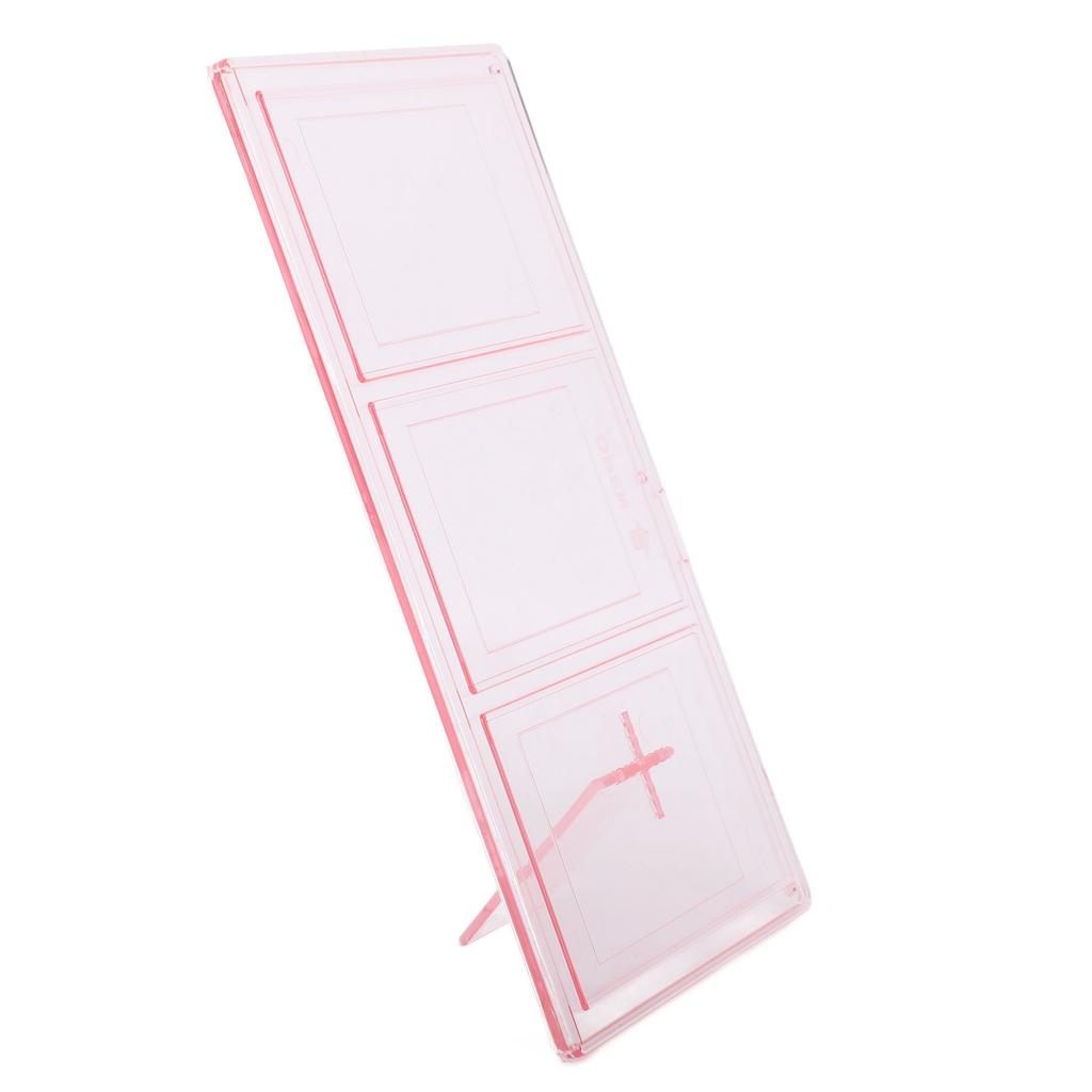 Фоторамка 3 отверстия прозрачный дисплей ПК 3 дюйма 4x3 фото с подставкой тройная фоторамка для мгновенного